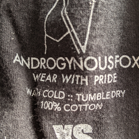 Androgynous Fox tee xs black - Picture 2 of 2